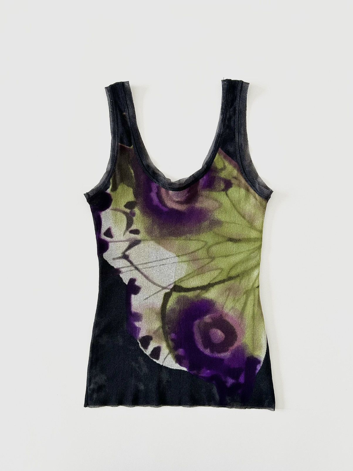 image of Archival Clothing x Vintage Y2K Butterfly Mesh Tank Top, Women's (Size Small)