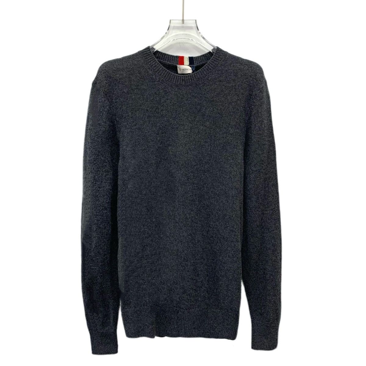 Moncler Moncler Grey Cashmere Crew Neck Knit Sweater K26WX Size S / US 4 / IT 40 - 1 Thumbnail