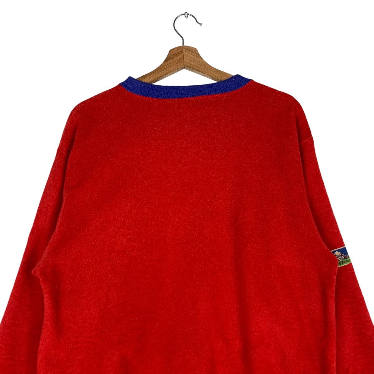 Japanese Brand Vintage FIAT Garwhar Red Fleece Sweatshirt #1380-C62 Size US L / EU 52-54 / 3 - 8 Thumbnail