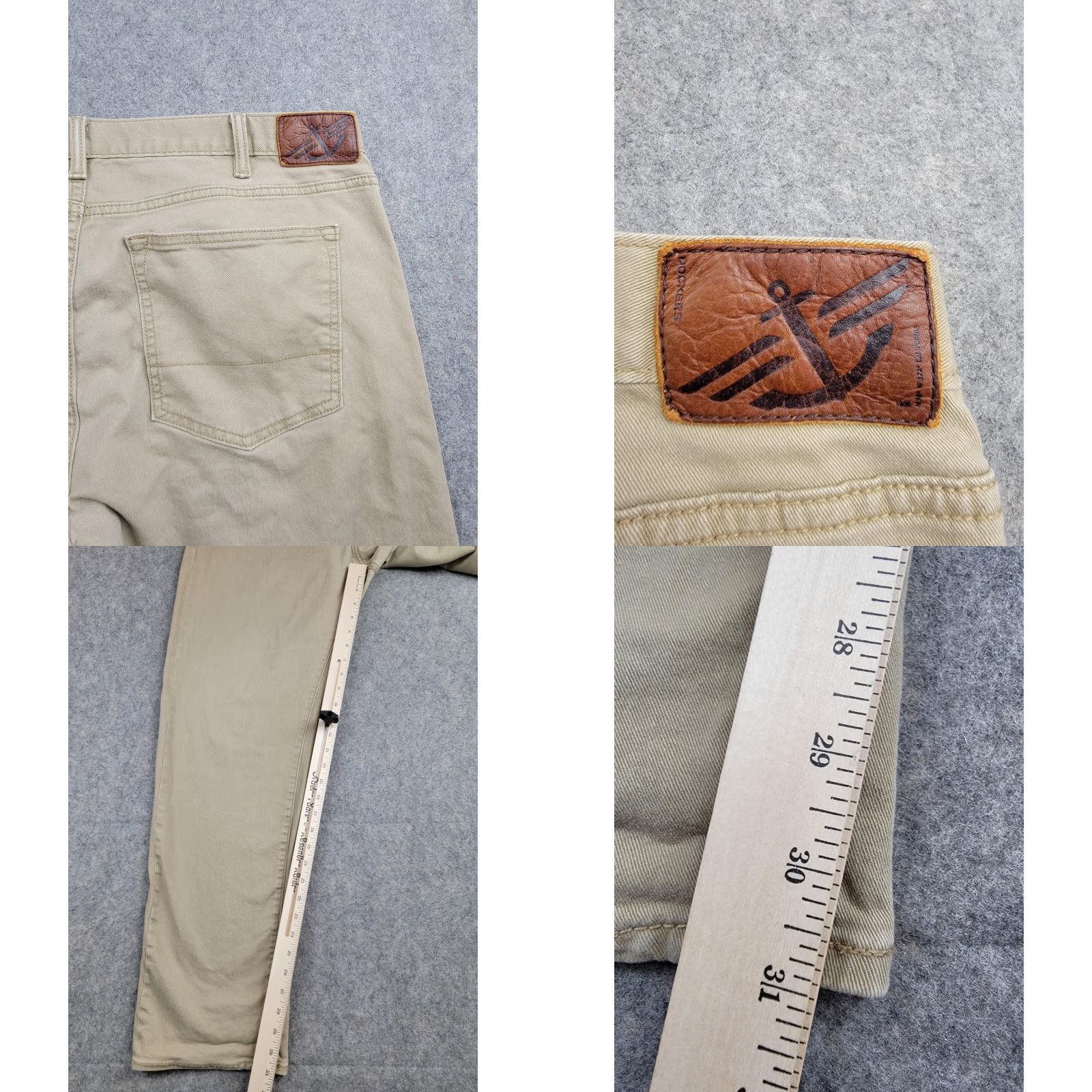 Dockers Dockers Jeans Mens 38x34 Khaki Tan Straight Fit 5-Pocket Jeans Men Inseam 31 Regular Stretch Pockets Size US 38 / EU 54 - 9 Thumbnail