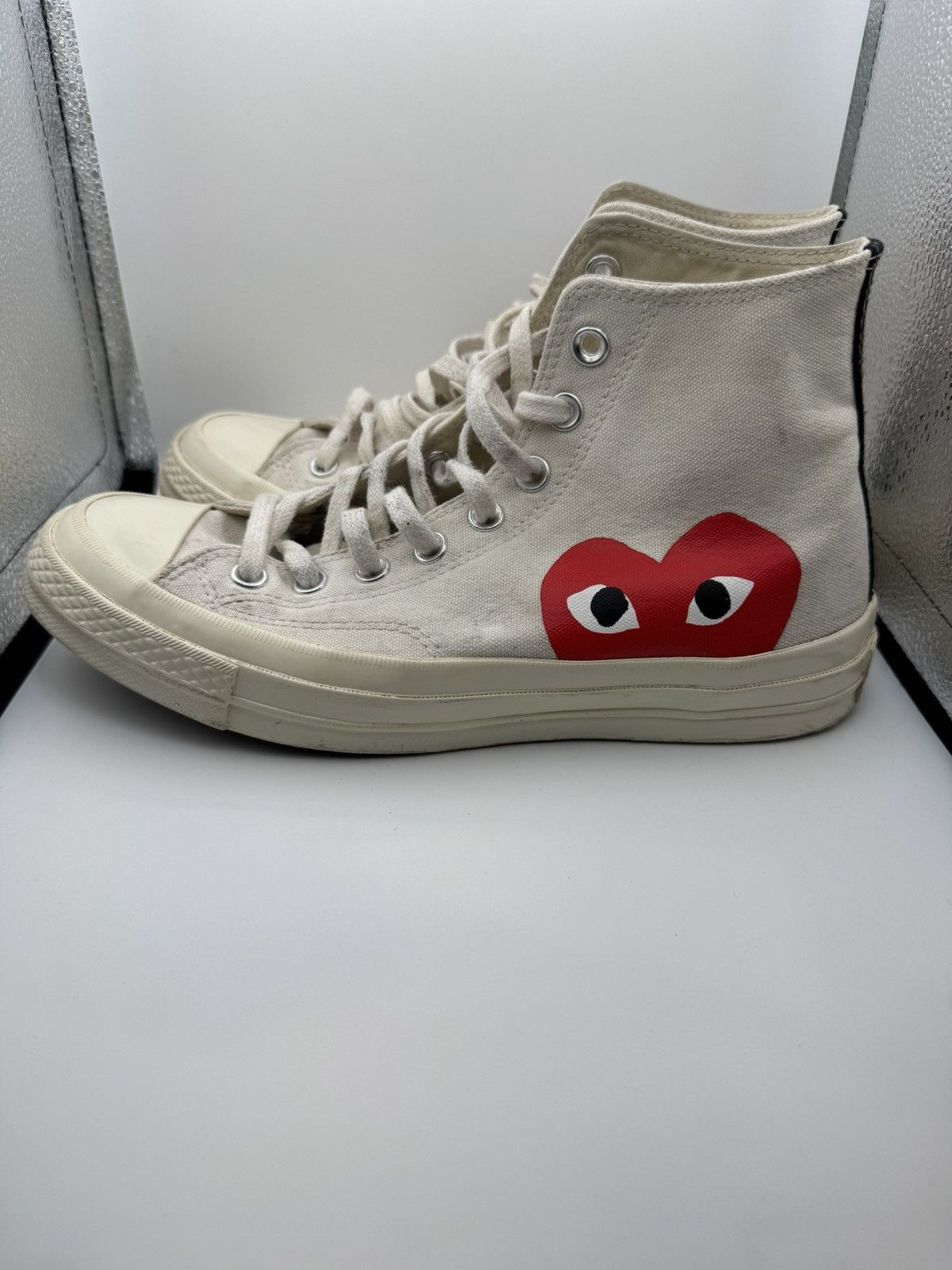 Comme des Garcons Commes des Garçons Converse Chuck70 Men's Sneakers White/Red Size US 7 / EU 40 - 1 Thumbnail