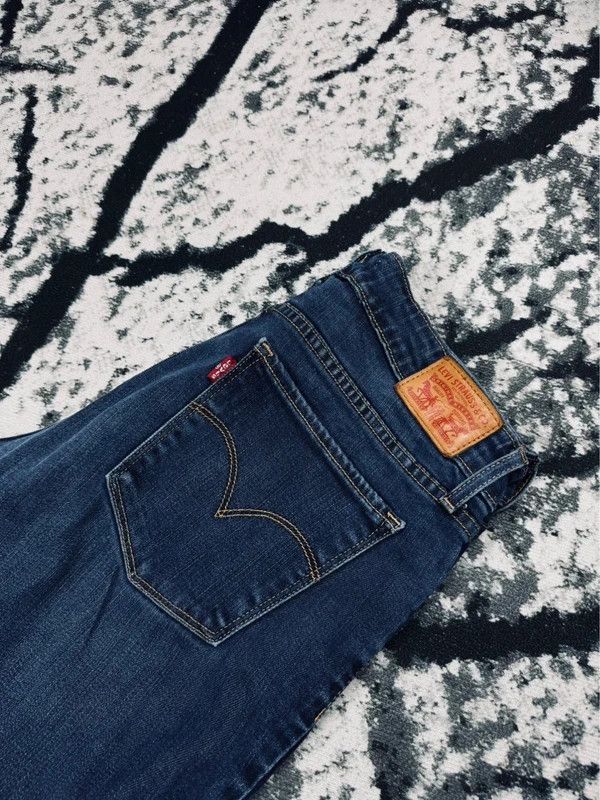 Levi's Levis 711 skinny jeans 30 32 navy blue Size 30" / US 8 / IT 44 - 3 Thumbnail