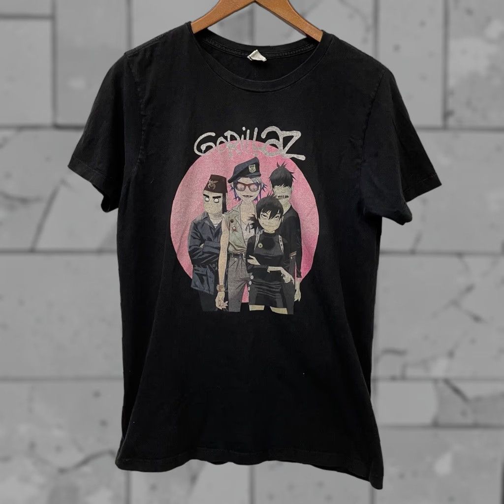 Vintage VINTAGE Gorillaz Band Graphic Y2K Tee Shirt M Pacific Black Mens Shirt Size US M / EU 48-50 / 2 - 1 Thumbnail