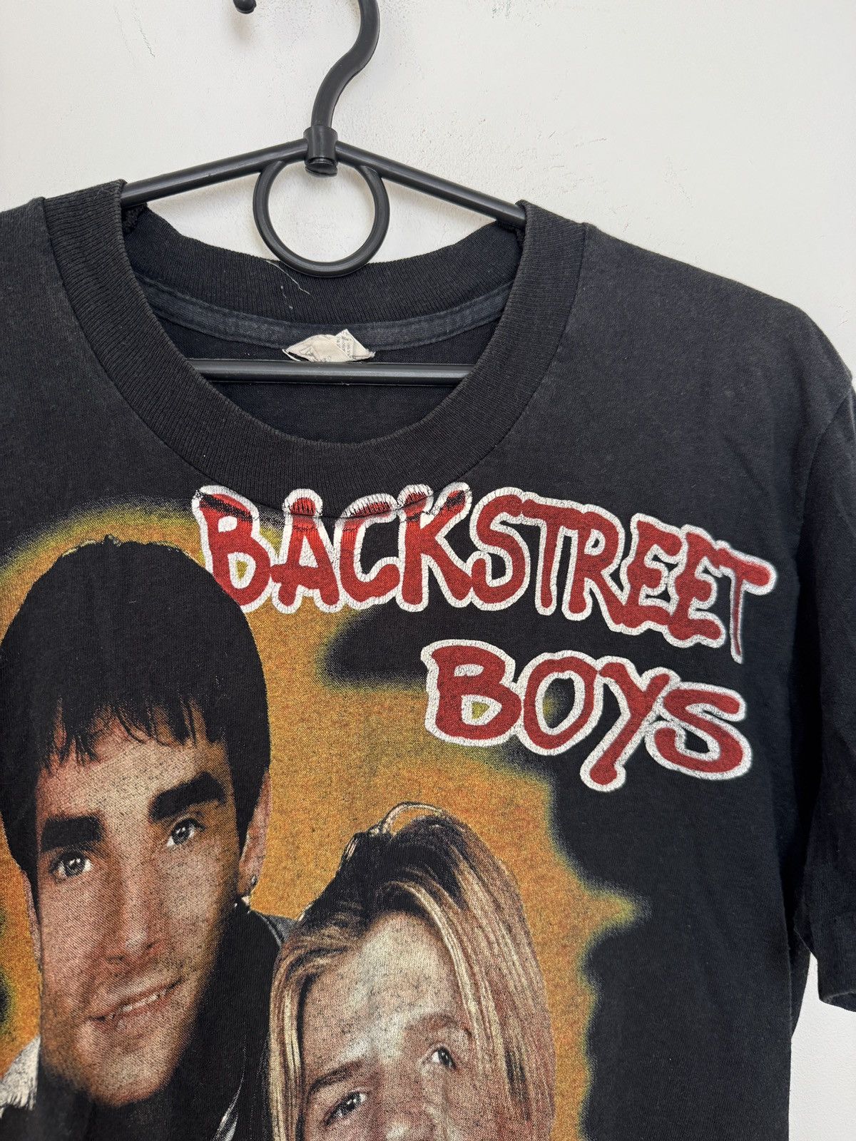 Band Tees × Vintage Vintage 90's Back Street Boys Over Print T-Shirt Size US S / EU 44-46 / 1 - 14 Thumbnail