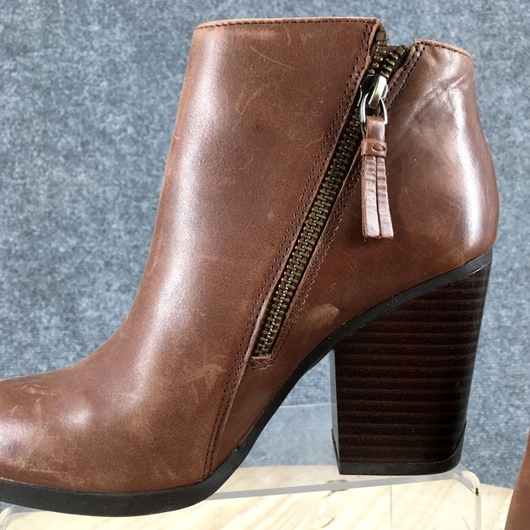 Kenneth Cole Kenneth Cole Reaction Boots Womens 6M Might Win Ankle Bootie Brown Leather Heels Size US 6 / IT 36 - 4 Thumbnail