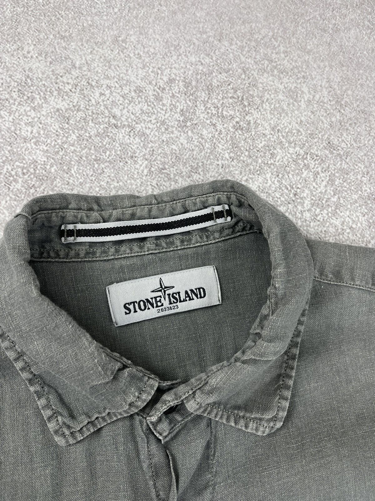 Stone Island Stone Island Long Sleeve Linen Shirt Size US M / EU 48-50 / 2 - 6 Thumbnail