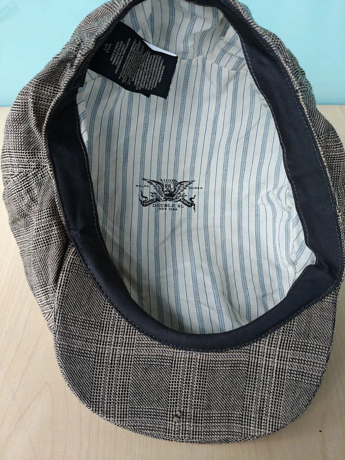 RRL Ralph Lauren DOUBLE RL Wool-Cotton Glen Plaid Newsboy Cap T/1916 Size ONE SIZE - 11 Thumbnail