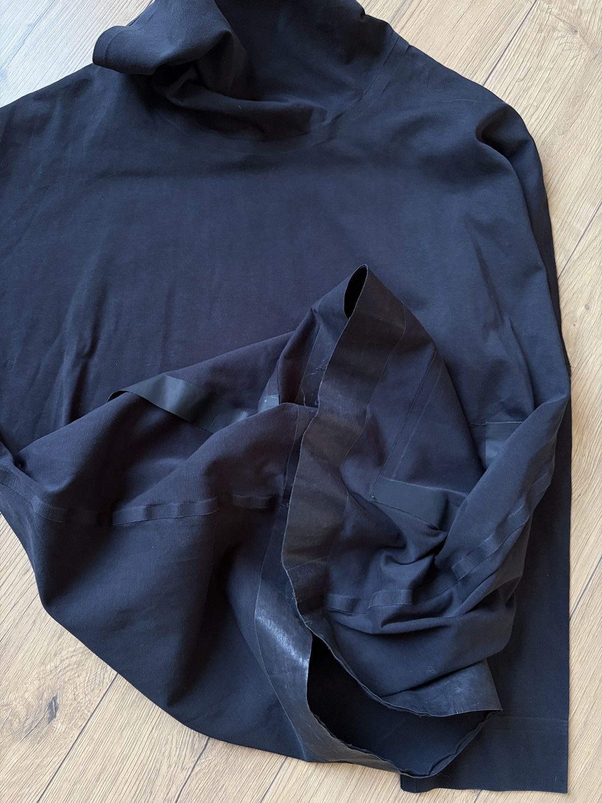 Other Barbara Alan Avant Garde Black Hooded Sweatshirt Robe Size US S / EU 44-46 / 1 - 14 Thumbnail