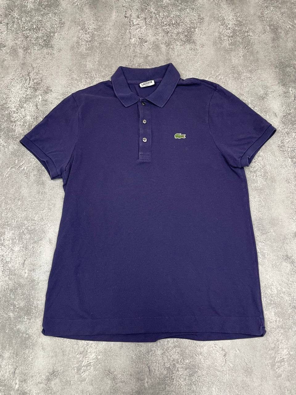 Lacoste Lacoste Men Cotton Polo Shirt Purple Slim Fit Size L Size US L / EU 52-54 / 3 - 1 Thumbnail