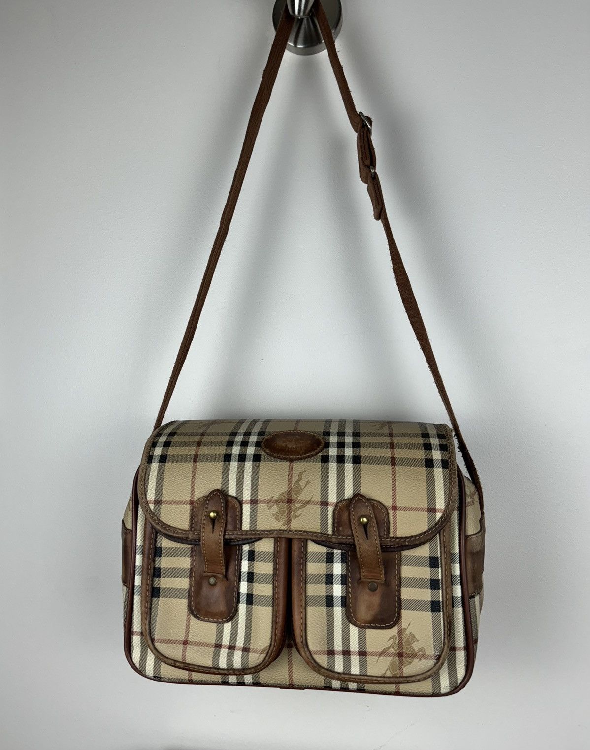 Burberry Vintage leather bag Burberry Nova Check original item Size ONE SIZE - 1 Thumbnail