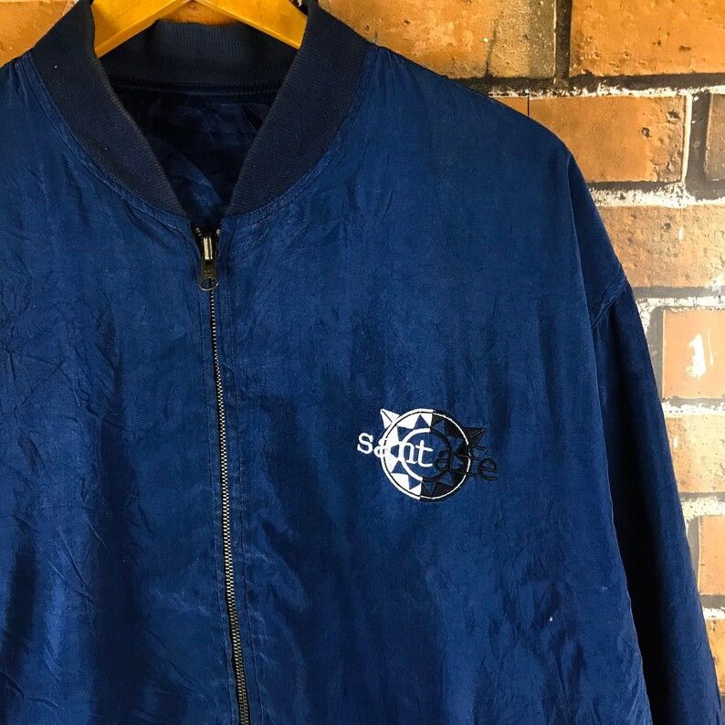 Santa Cruz Skateboards × Vintage Vintage Santa Fe Bomber Jacket Embroidered Logo Size US XL / EU 56 / 4 - 4 Thumbnail