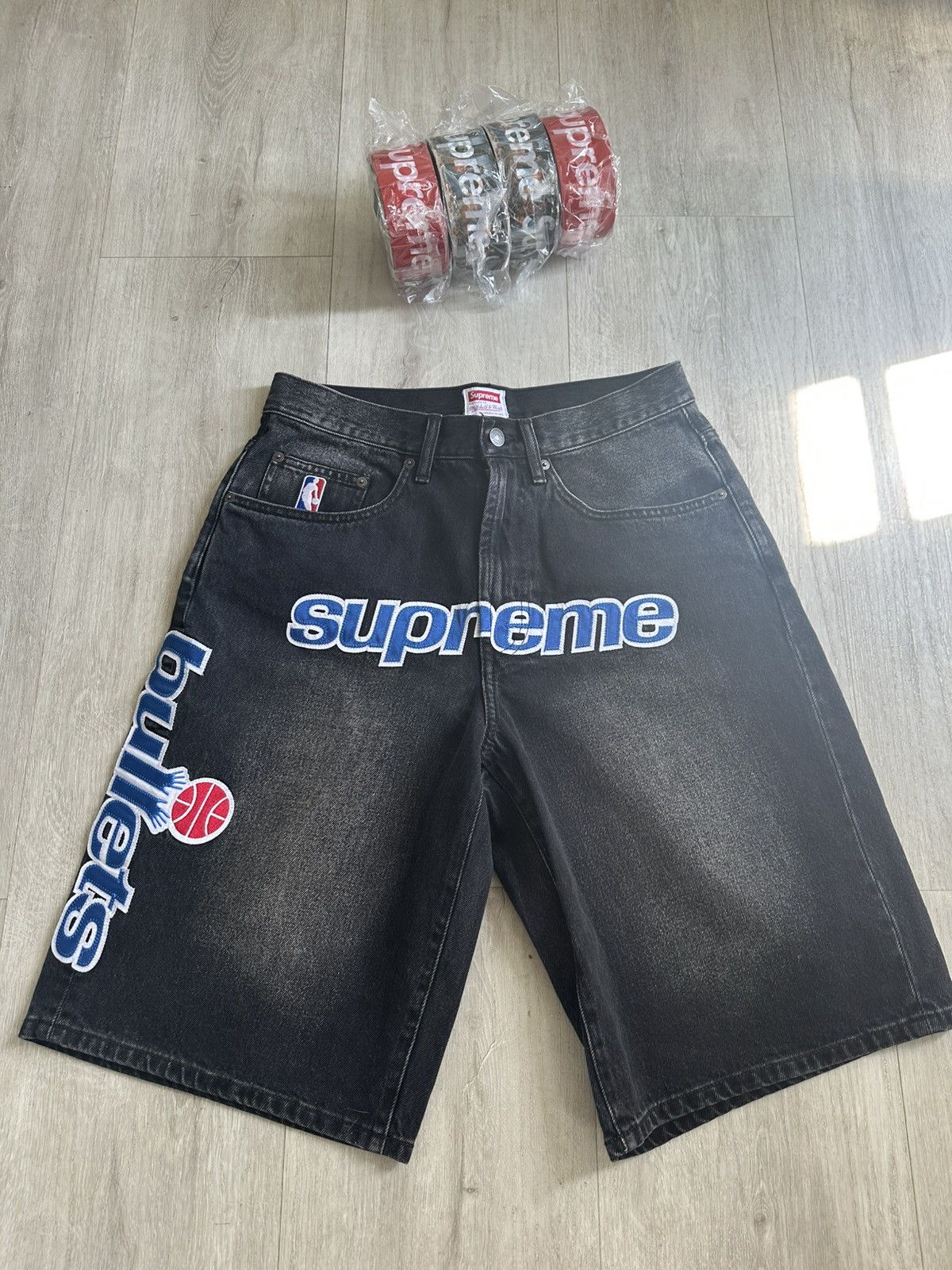Supreme Supreme Baggy Denim Shorts Jorts Blue | Grailed