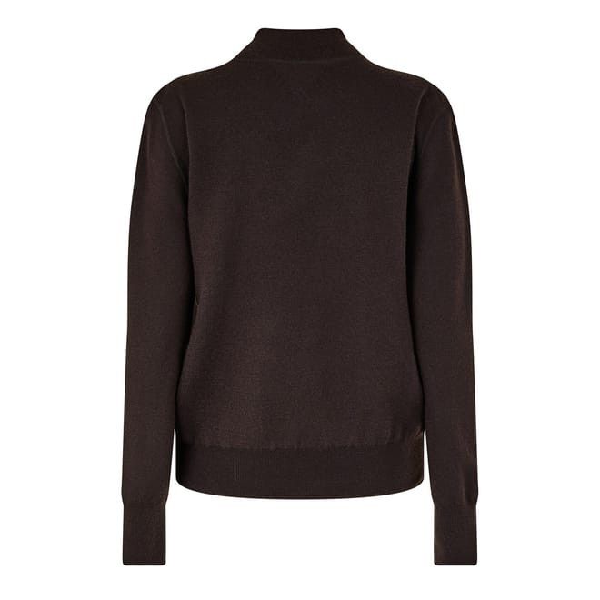 Bottega Veneta Bottega Veneta Notched Neck Regular Fit Sweater in Brown Size M / US 6-8 / IT 42-44 - 2 Thumbnail