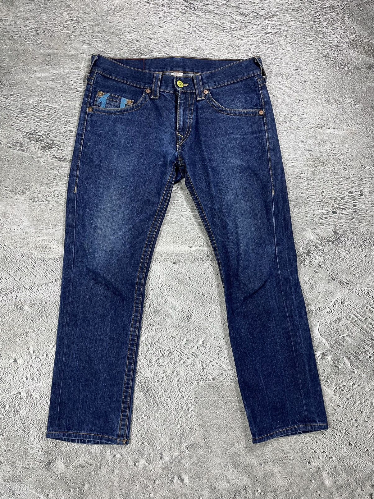 True Religion True Religion vintage blue jeans big logo painted Size US 36 / EU 52 - 5 Thumbnail
