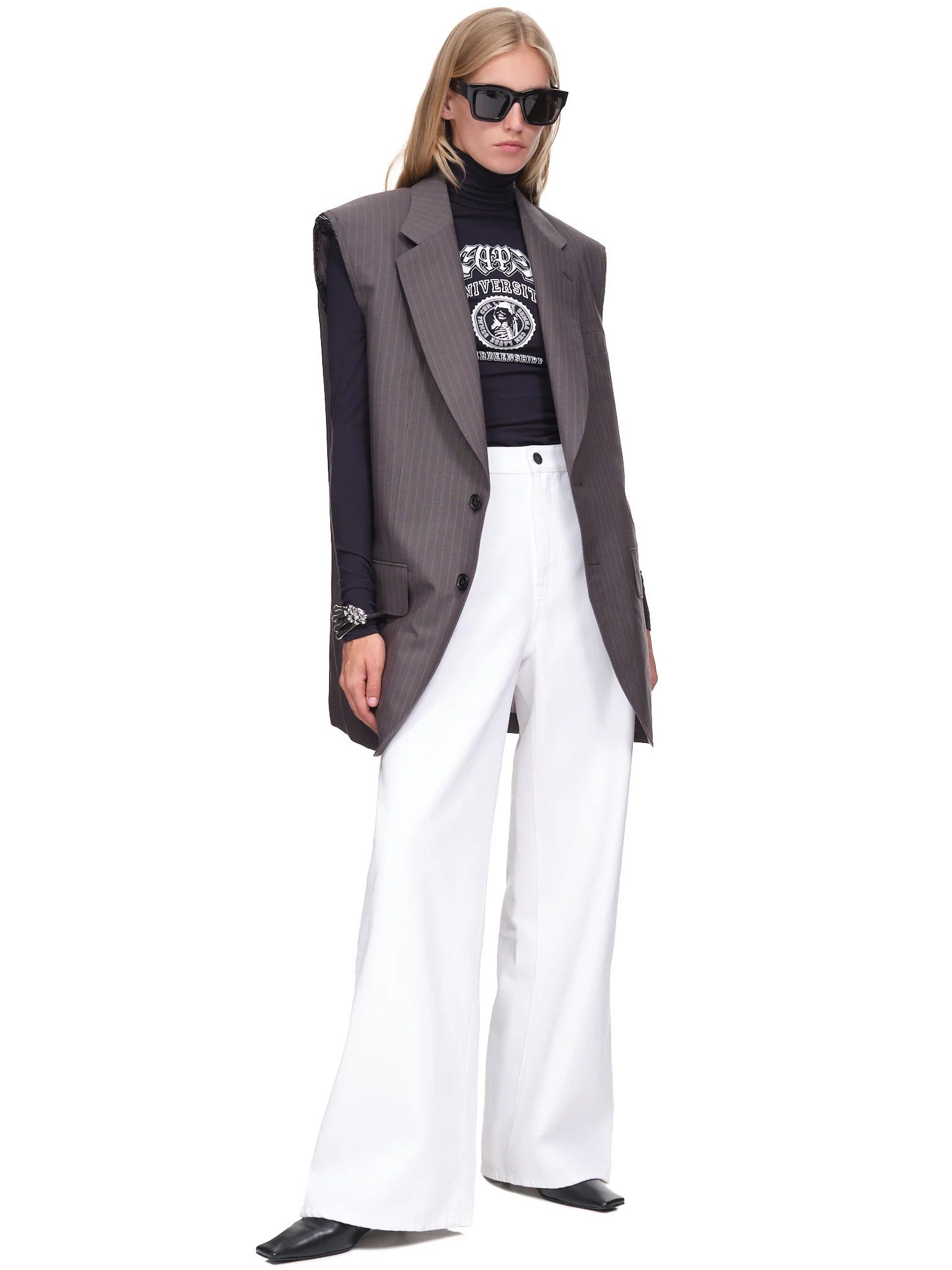 Raf Simons o1y0325 Denim Pant in White Size US 31 - 6 Thumbnail