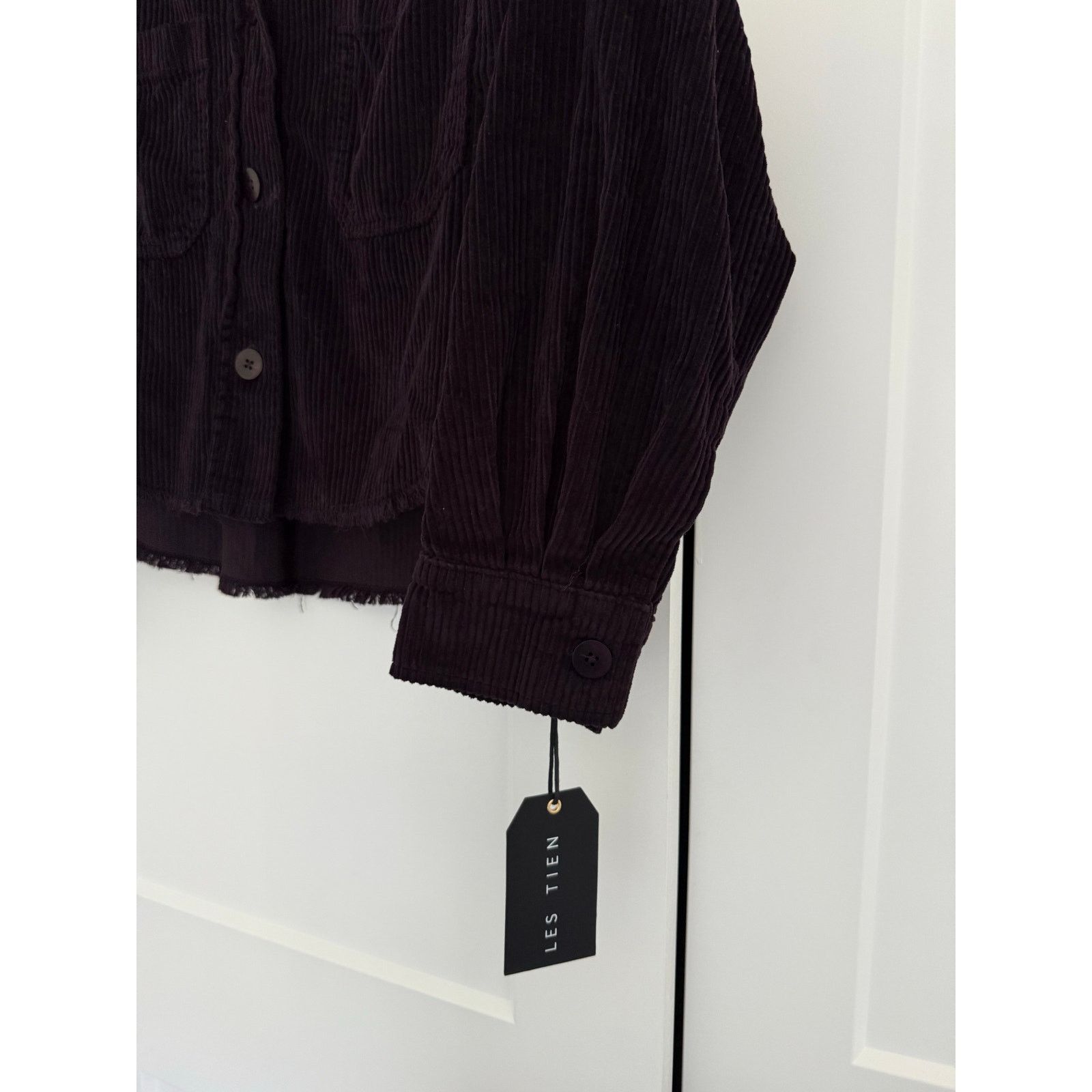 Les Tien $295 New Les Tien Coopa corduroy Crop Shacket - plum - Small Size S / US 4 / IT 40 - 6 Thumbnail