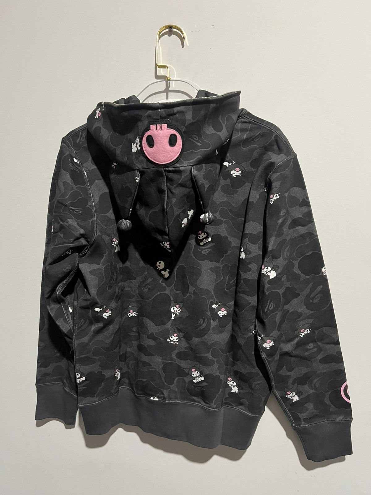 Bape x SANRIO Characters Kuromi Camo Full Zip Hoodie