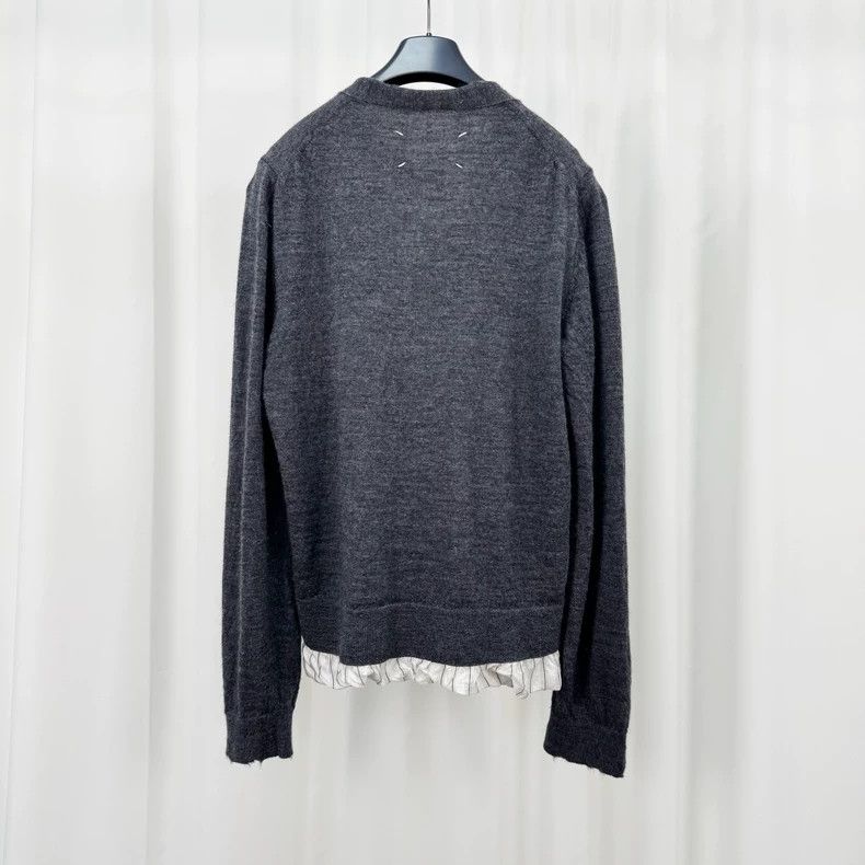 Maison Margiela Maison Margiela Silk stitching destroys wool cardigans coa Size S / US 4 / IT 40 - 2 Thumbnail