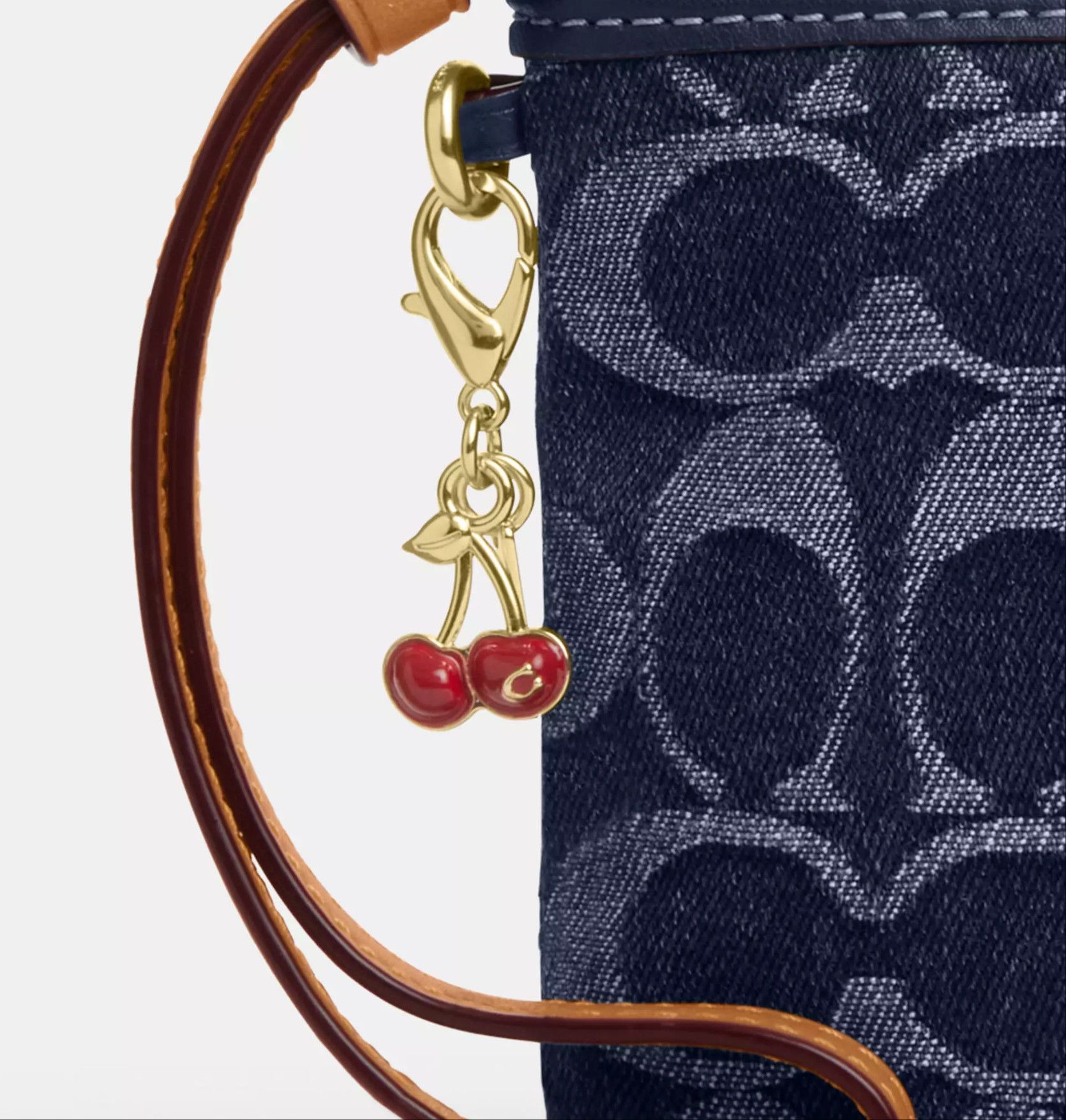 Coach Corner Zip Wristlet In Signature Denim CZ452 Size ONE SIZE - 11 Thumbnail