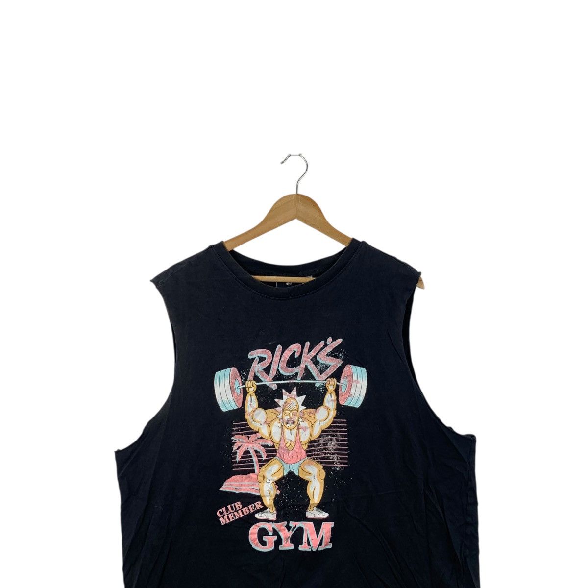 H&M CARTOON NETWORK x H&M Rick & Morty Gym Tee Shirt Top Size XL / US 12-14 / IT 48-50 - 2 Thumbnail