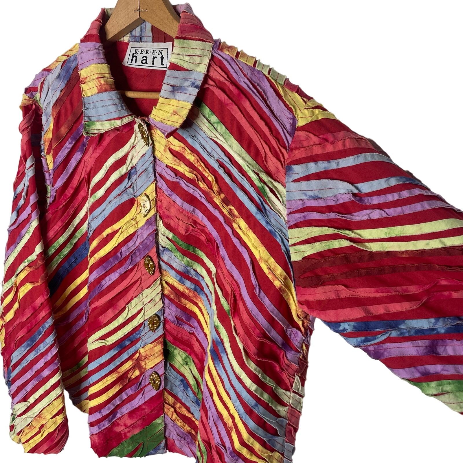 Vintage Vintage Keren Hart Button Down Size XL / US 12-14 / IT 48-50 - 4 Thumbnail