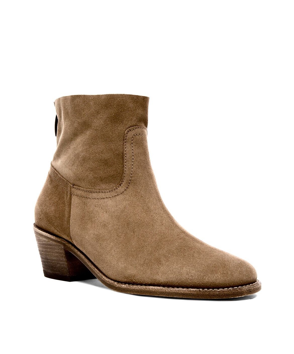 Other $590~ELYSE WALKER L.A.~Tan Distressed Suede Booties~37/7 Size US 7 / IT 37 - 1 Thumbnail