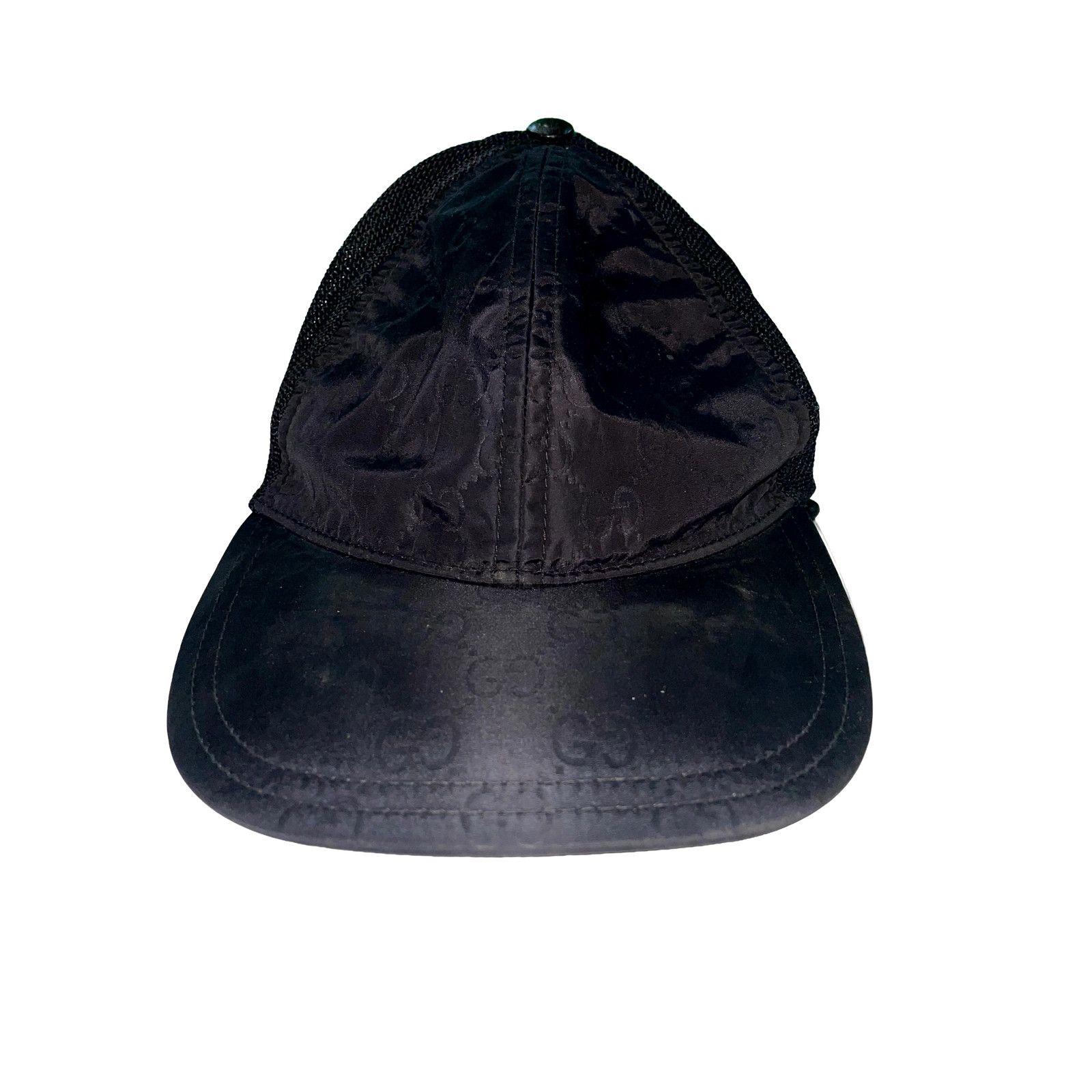 Gucci Gucci Mesh Mono Black Hat Size 34 - 1 Thumbnail
