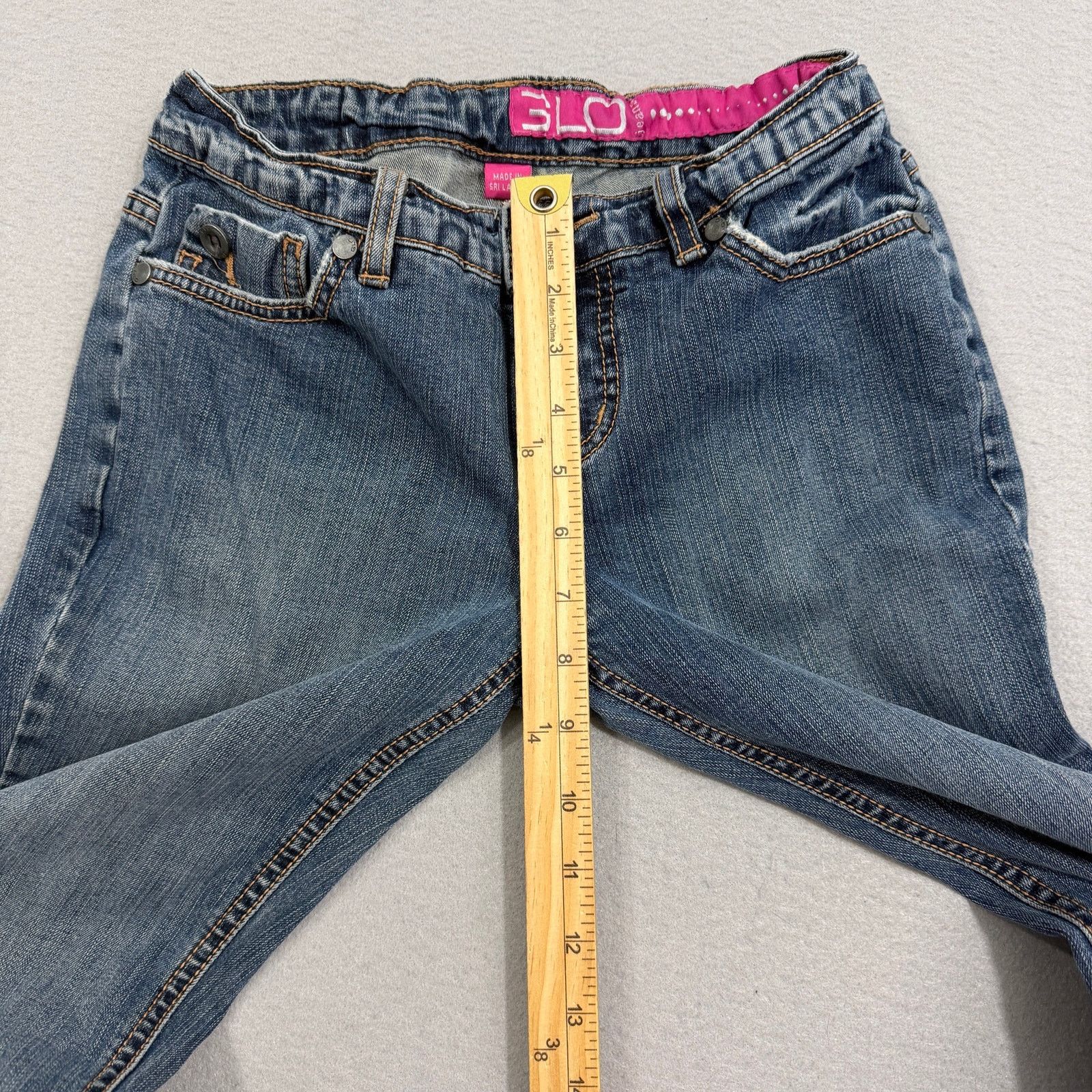 Vintage Vintage Glo Low Rise Flare Leg Jeans Juniors Size 1 (26x30) Size 26" / US 2 / IT 38 - 12 Thumbnail
