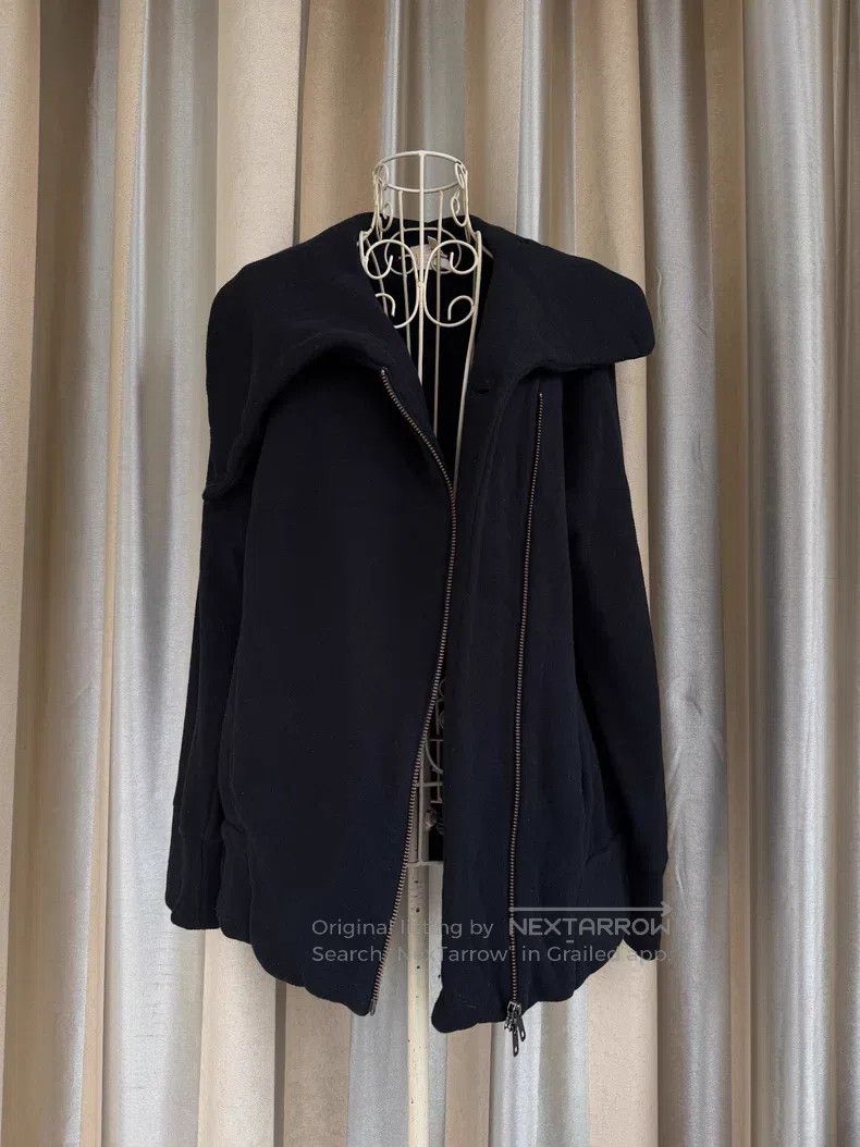 Vintage vintage Vintage Asymmetric Fleece Hoodie Jacket Size L / US 10 / IT 46 - 4 Thumbnail