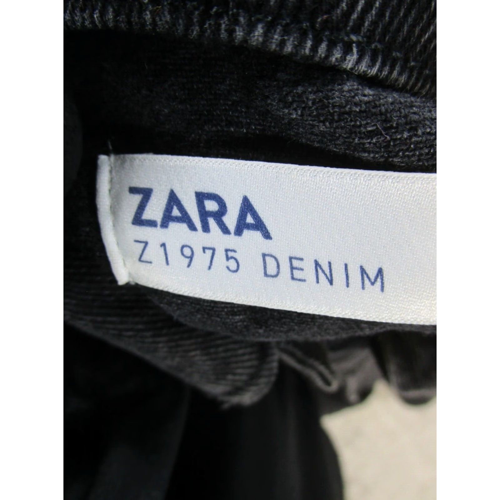Zara VINTAGE Zara Jacket Womens XS Black Denim Belted Regular Fit Size XS / US 0-2 / IT 36-38 - 3 Thumbnail