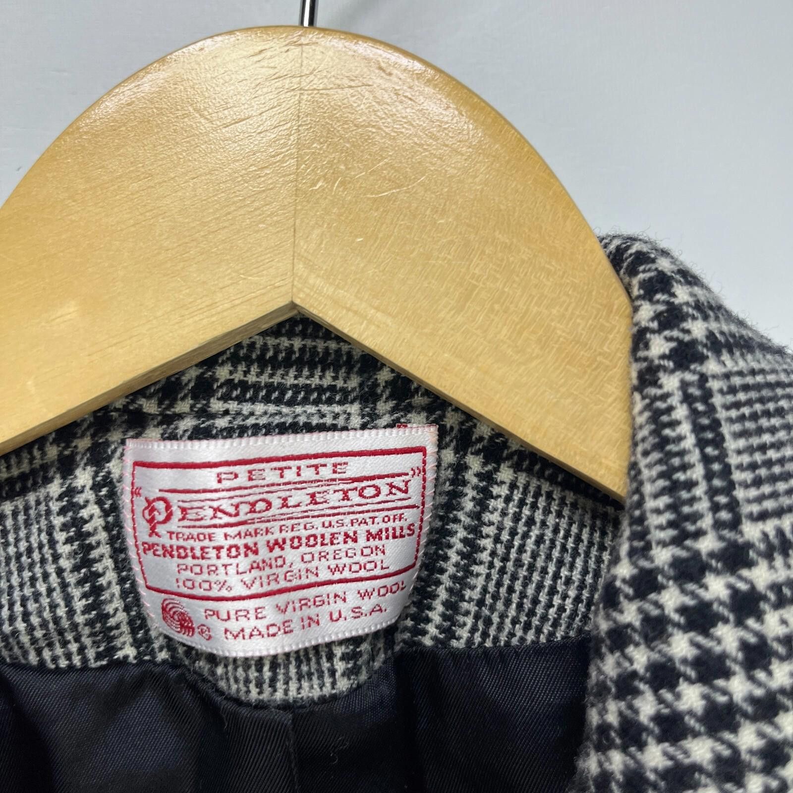 Pendleton Vintage Pendleton Blazer Womens Petite Petite Small Plaid Size M / US 6-8 / IT 42-44 - 4 Thumbnail