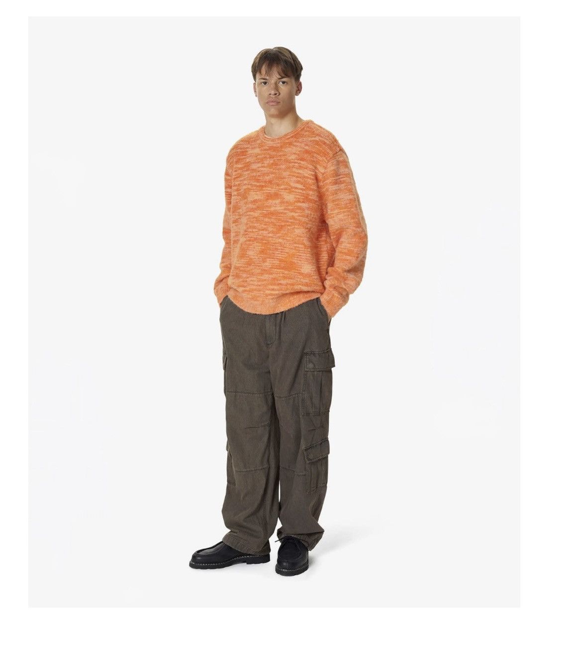 thisisneverthat thisisneverthat Static Knit Sweater (orange) Size US L / EU 52-54 / 3 - 8 Thumbnail
