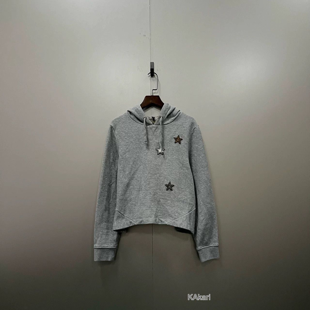 Valentino Valentino Gray Star Embroidered Hoodie Size US M / EU 48-50 / 2 - 1 Thumbnail