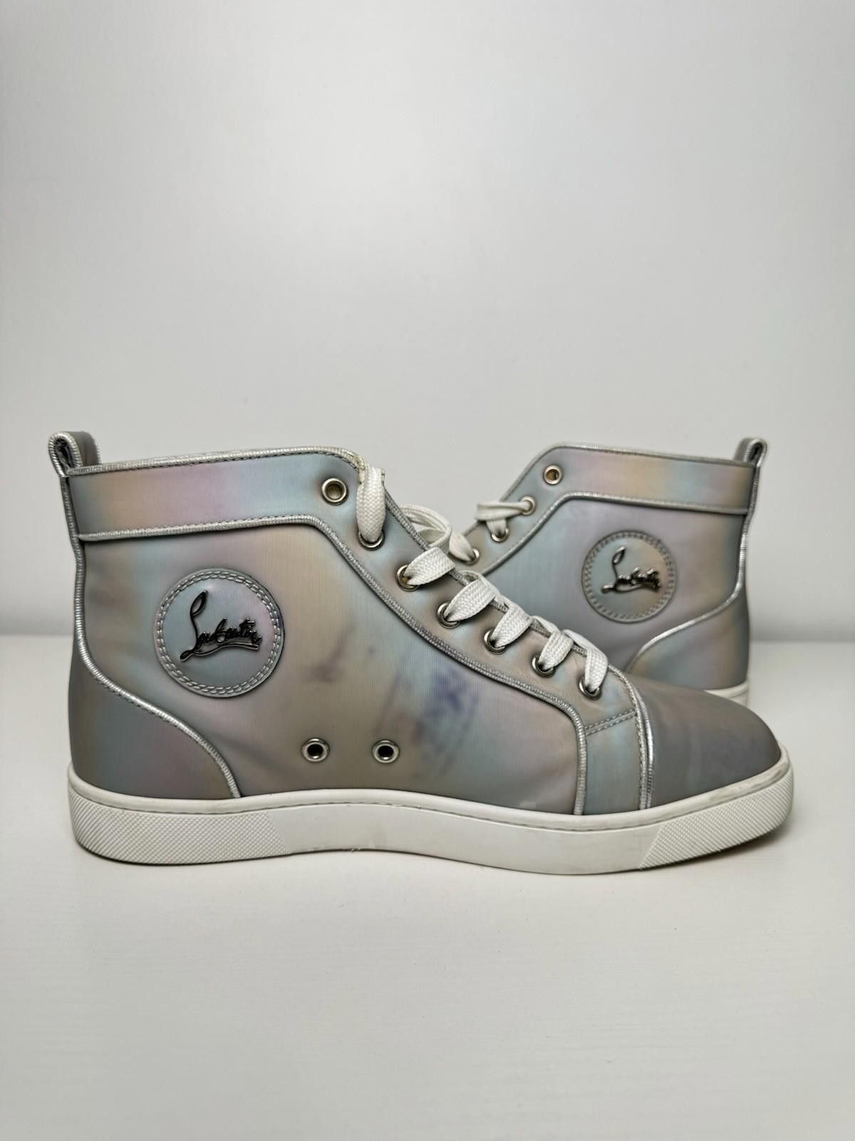 Christian Louboutin Christian Louboutin Louis Orlato Flat Calf Grey SZ 40.5 Size US 7.5 / EU 40-41 - 5 Thumbnail