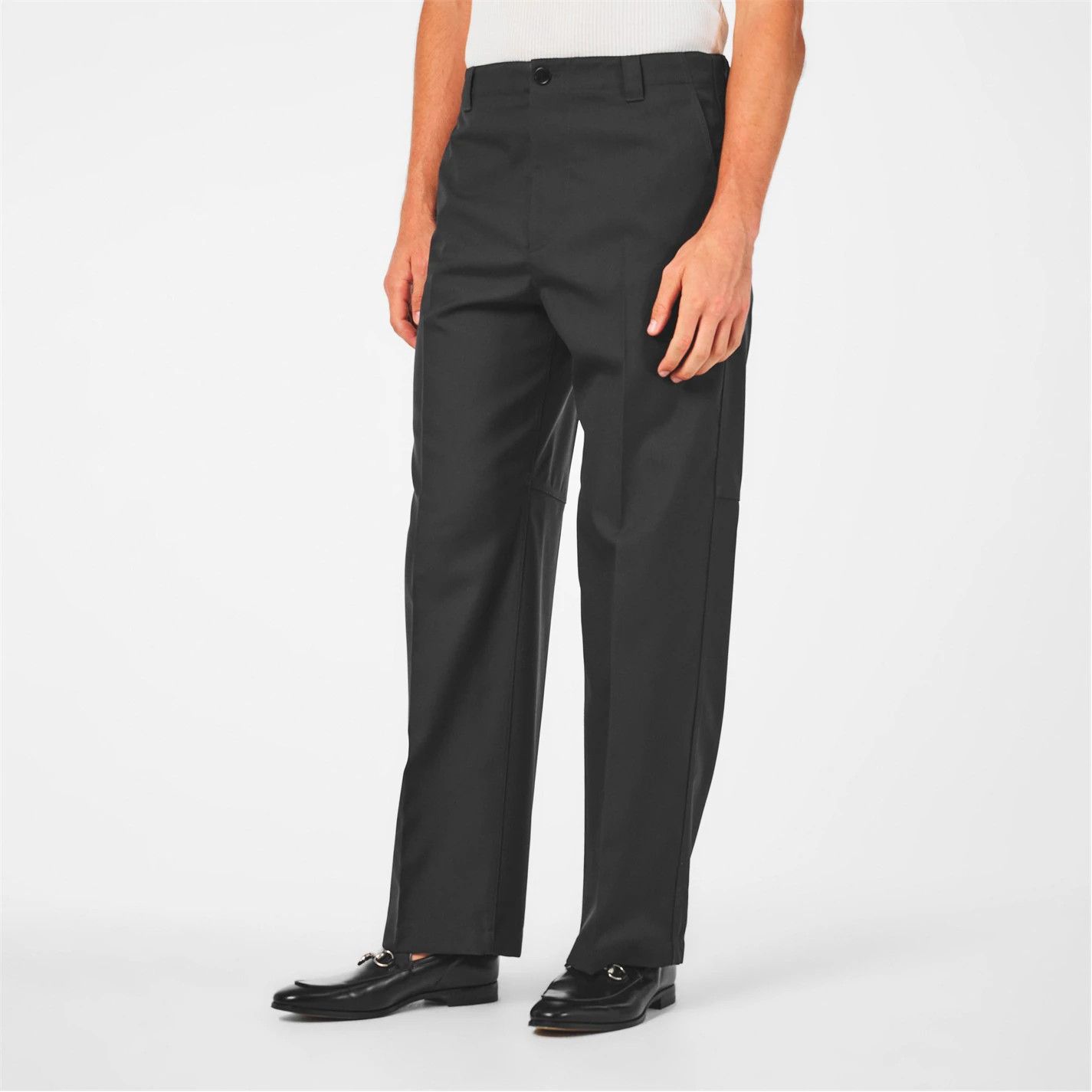 Gucci o1g2r1mq0426 Wool Straight Leg Trousers in Space Grey Size US 36 / EU 52 - 3 Thumbnail
