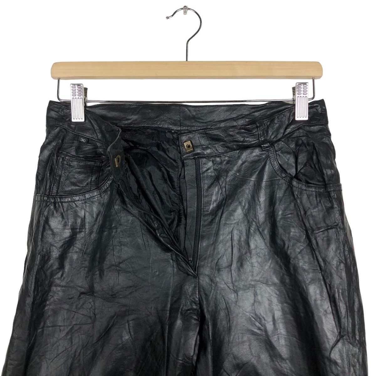 Genuine Leather 🔥Rare Genuine Leather Racing Pants Inspire Rick Owens Size US 28 / EU 44 - 9 Thumbnail