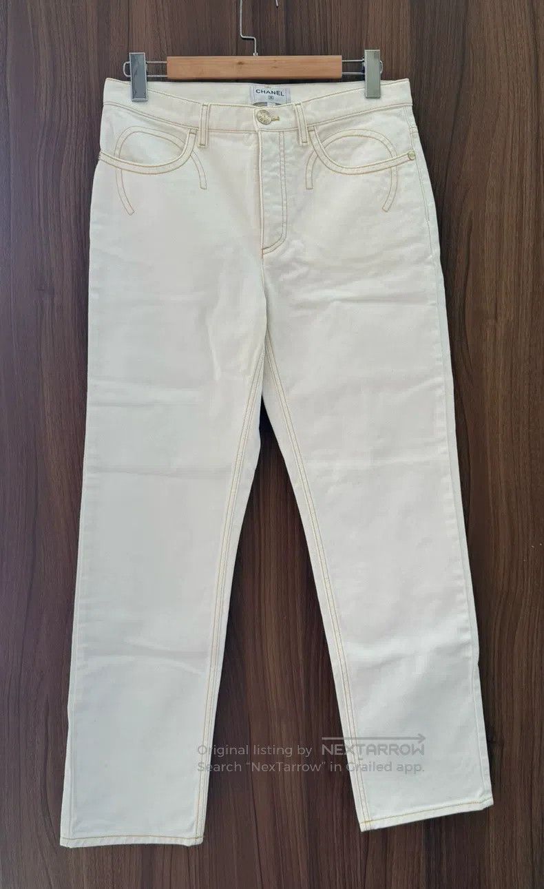 Chanel Chanel White jeans Size 26" / US 2 / IT 38 - 1 Thumbnail
