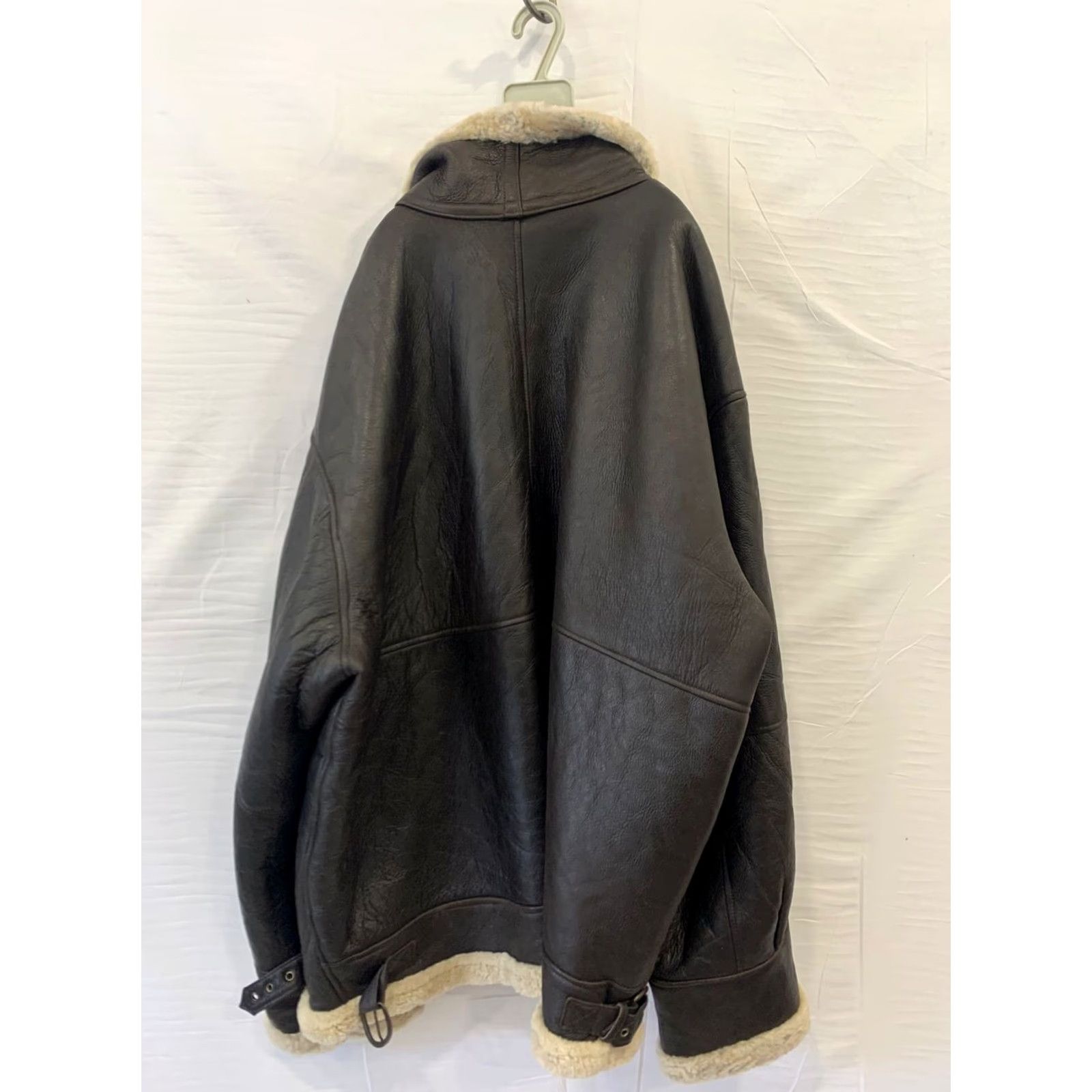 Vintage VINTAGE David Moore Classic Shearling Leather Jacket Bomber Men 3XL Brown Aviator/B3 Bomber Jacket Mens 3XL Brown Shearling Leather Jacket Size US XXL / EU 58 / 5 - 2 Thumbnail