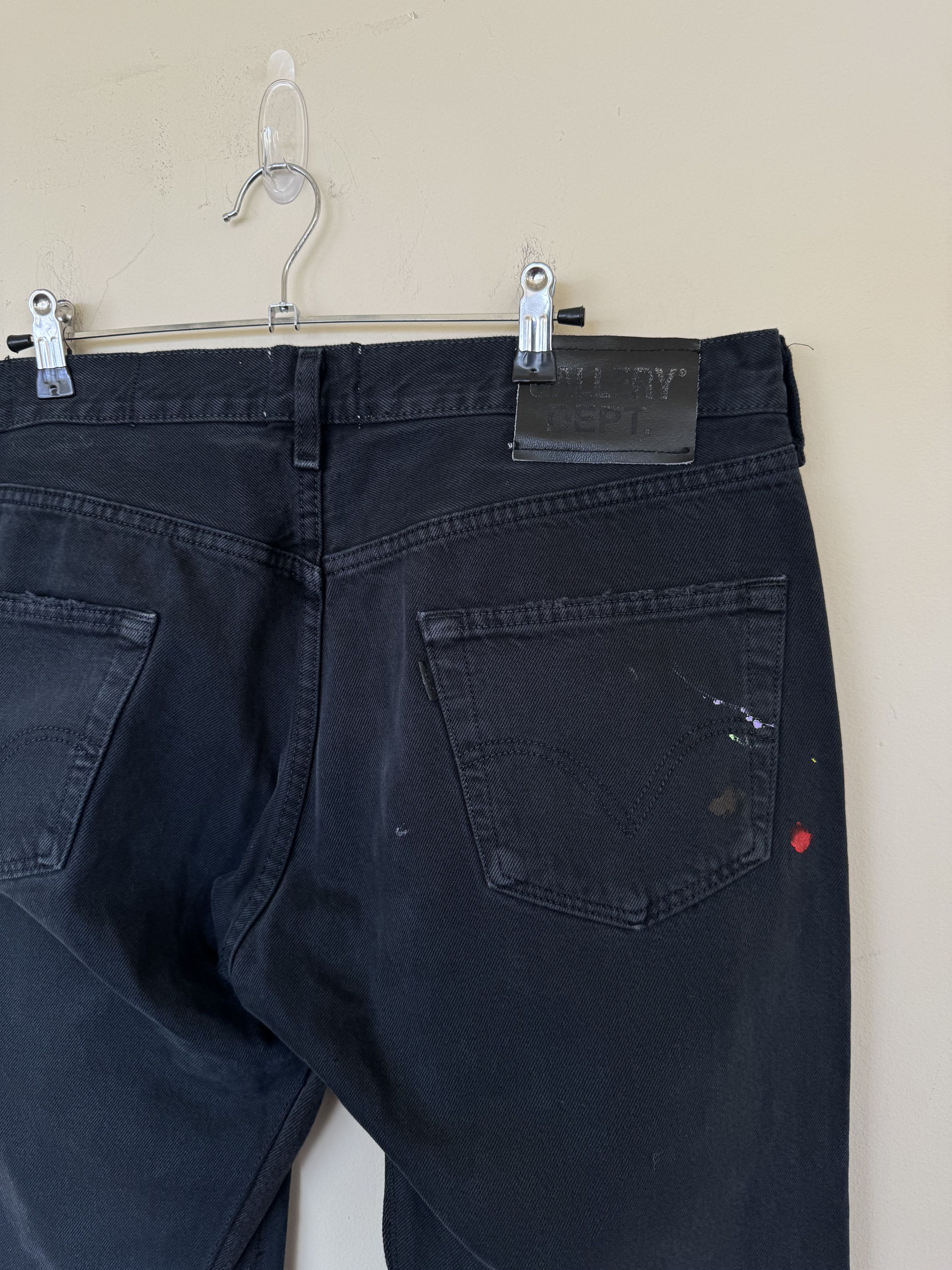 Gallery Dept. 1/1 Black Gallery Dept Flares W G Patches Size US 33 - 11 Thumbnail