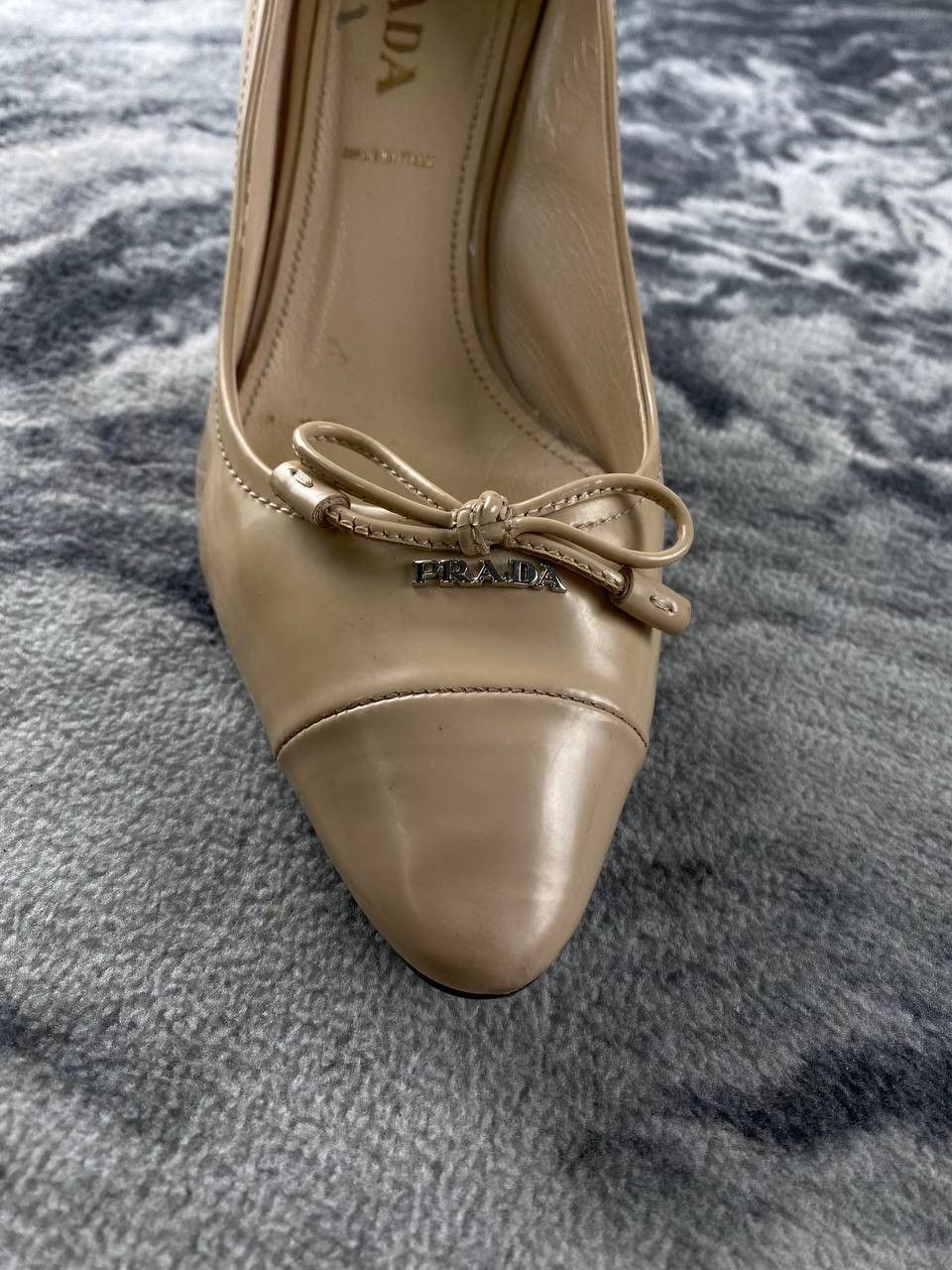 Prada Prada Leather Heels Women Size 36 Beige Size US 6 / IT 36 - 4 Thumbnail