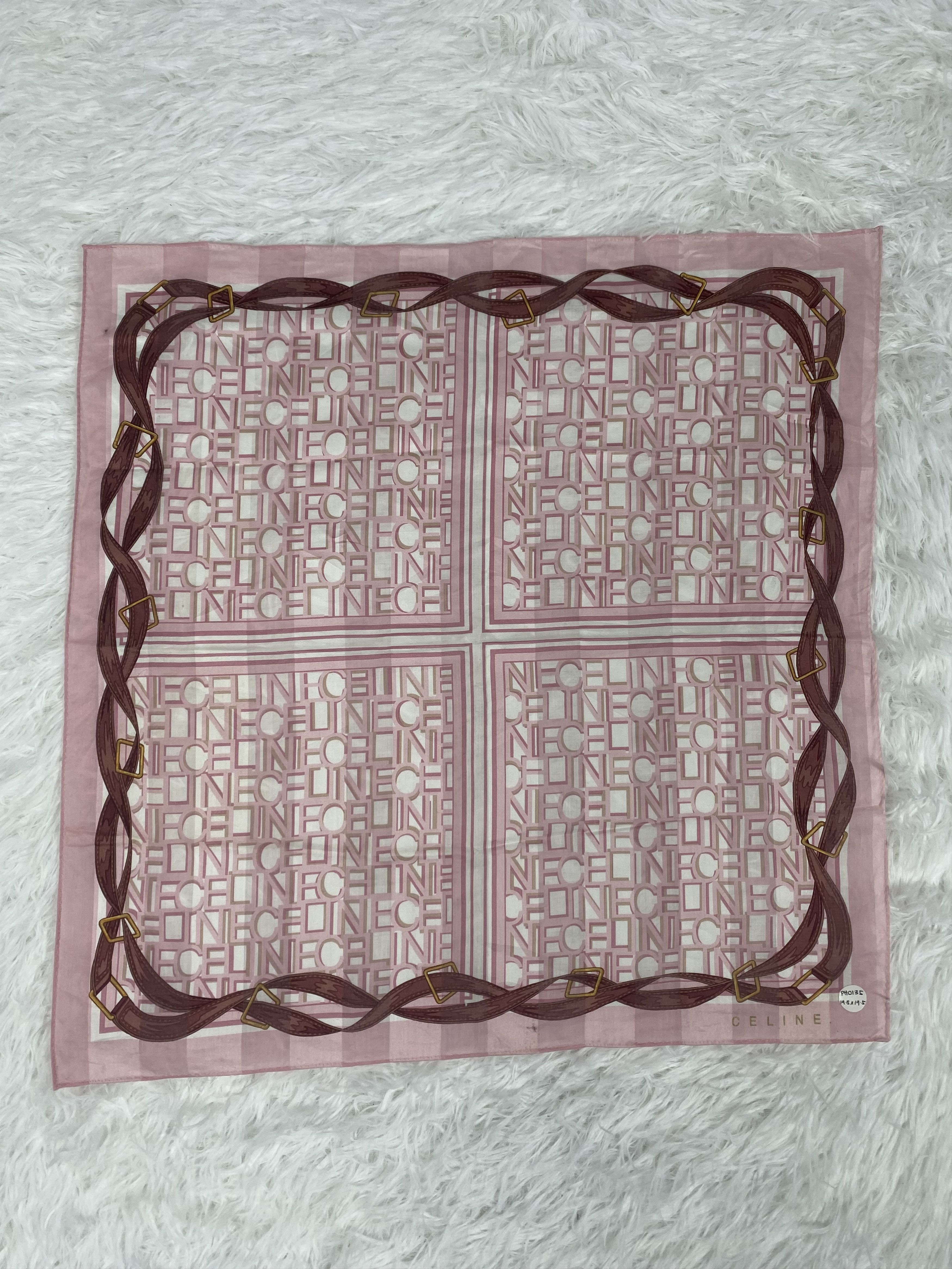 Celine × Vintage Vintage Celine Handkerchief PH0135 Size ONE SIZE - 4 Thumbnail