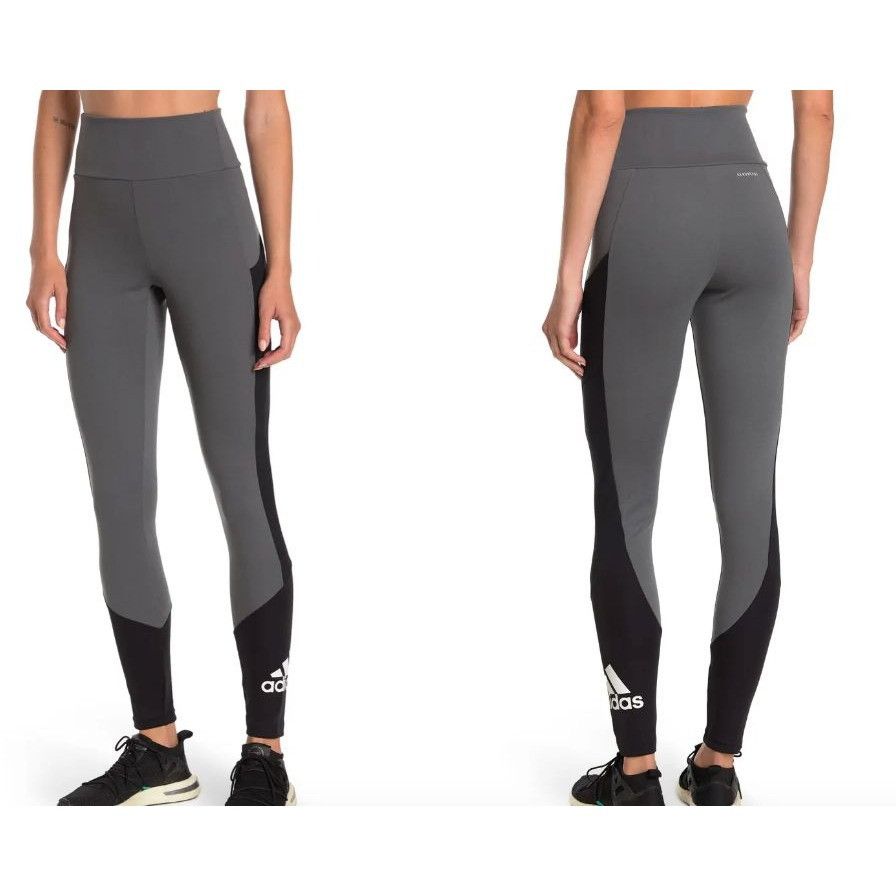 Adidas Aeroready High-Waisted Colorblock Leggings