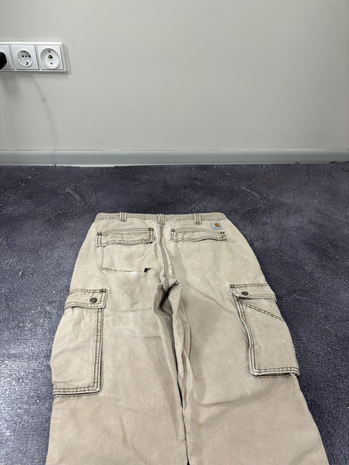 Carhartt Vintage Carhartt Y2K Faded USA Work Hype Cargo Pants Size US 32 / EU 48 - 6 Thumbnail