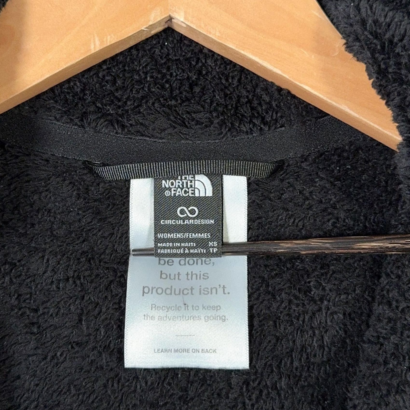 The North Face VINTAGE The North Face Jacket Womens XS Black Fleece Sherpa Pockets NF0A7UQJ Size XS / US 0-2 / IT 36-38 - 4 Thumbnail