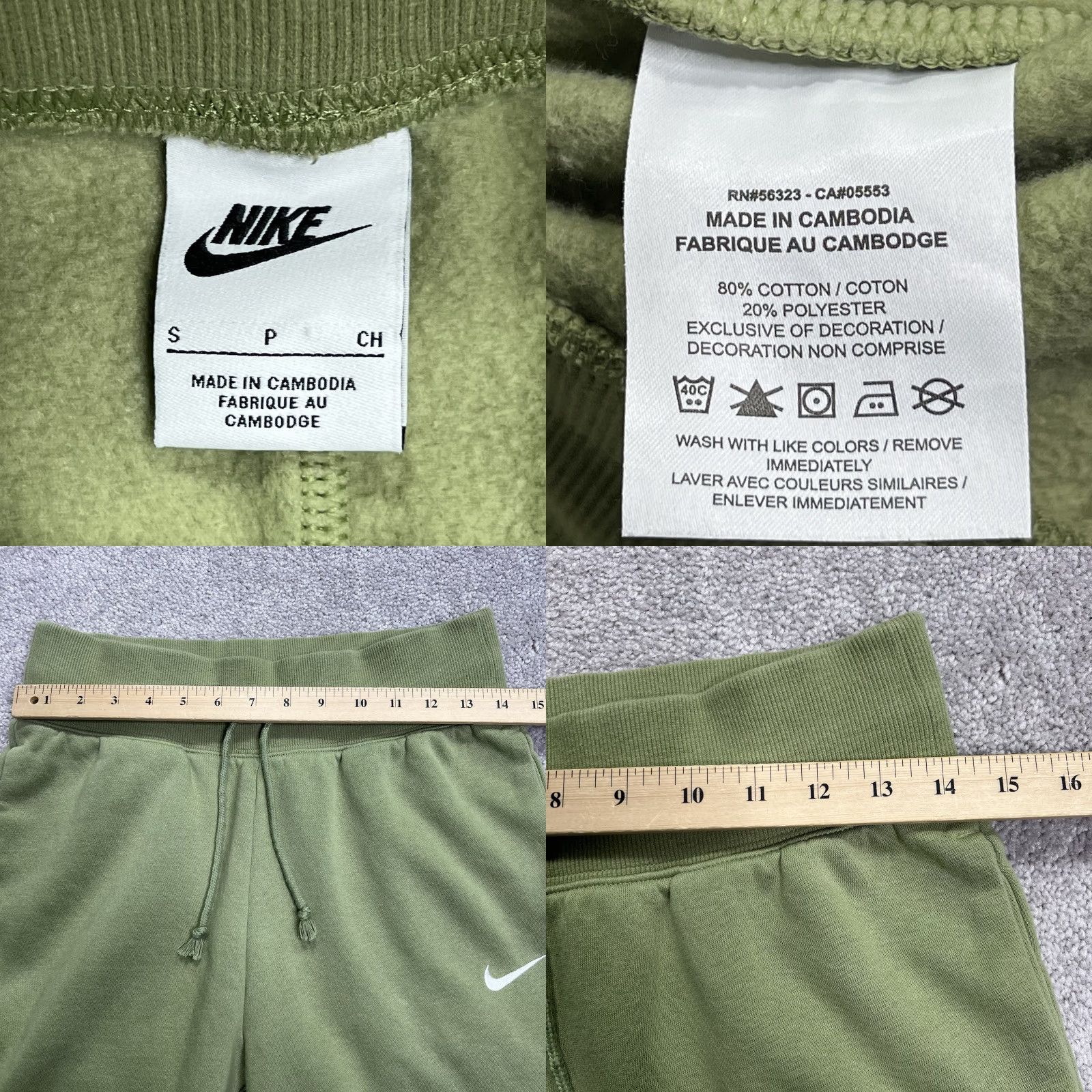 Nike Nike Sweatpants Women’s Size Small Green Fleece Lined Sportswear Jogger Casual Activewear Size 28" / US 6 / IT 42 - 8 Thumbnail