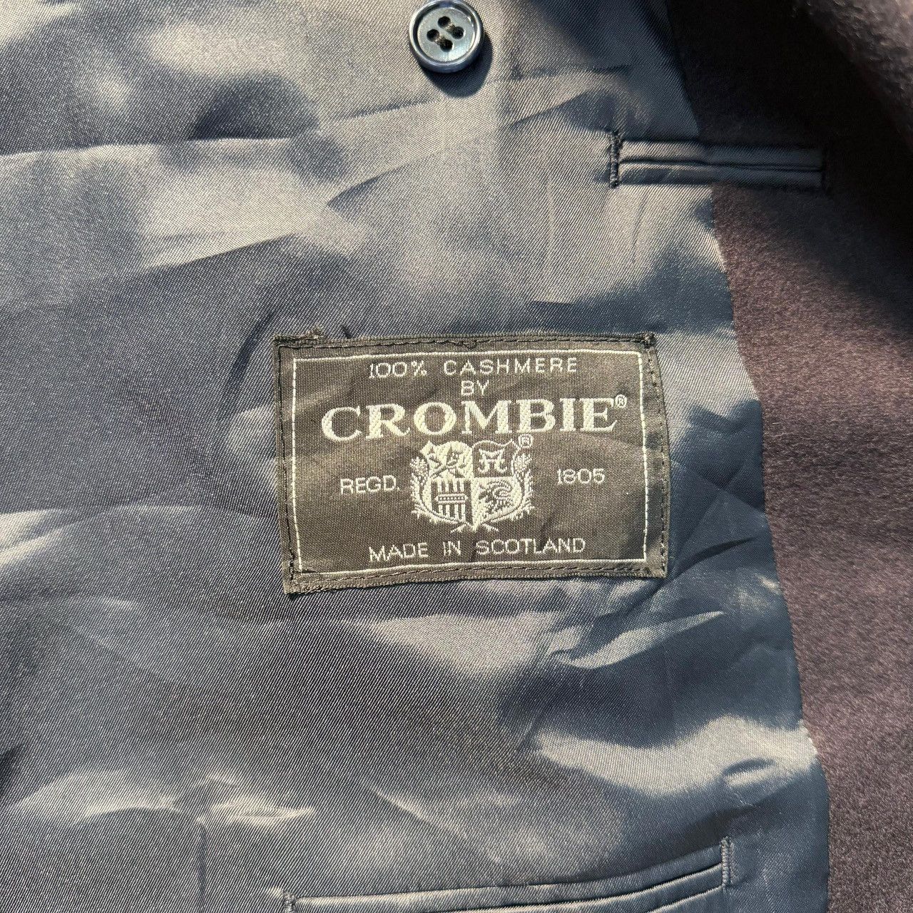 Crombie Vintage CROMBIE CASHMERE Double Breasted Blazer Size US L / EU 52-54 / 3 - 8 Thumbnail