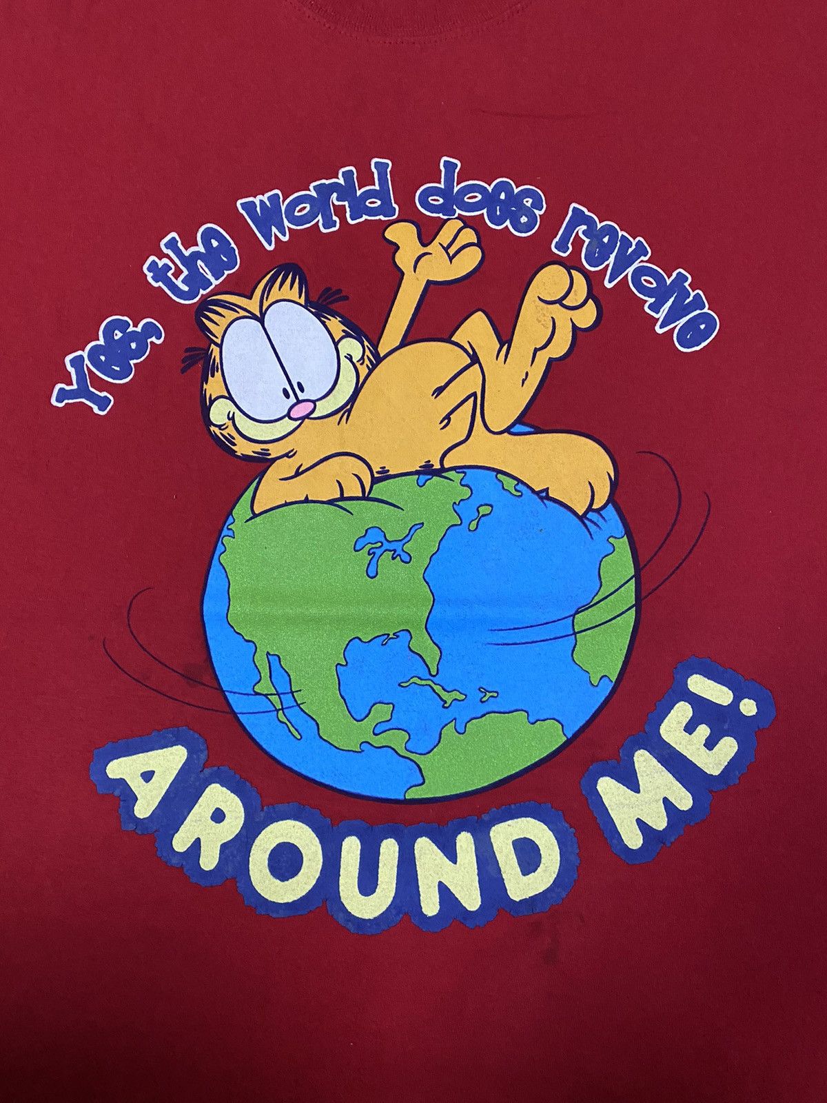 Vintage Vintage Garfield “Yes The World Does Revolve Around Me!” Size US XL / EU 56 / 4 - 4 Thumbnail