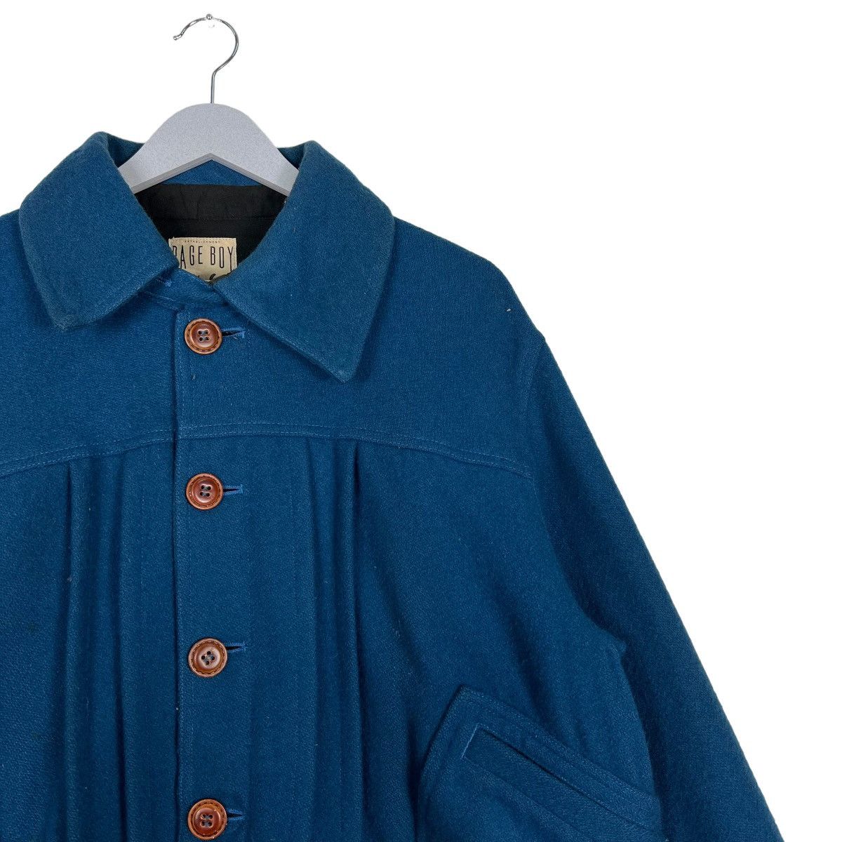 Issey Miyake WOOL PAGE BOY PLEATED BOMBER JACKET MADE IN JAPAN Size US M / EU 48-50 / 2 - 6 Thumbnail