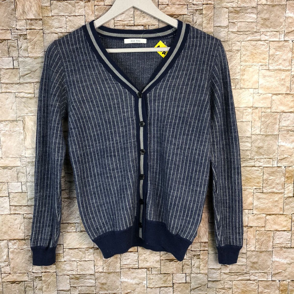 Japanese Brand Double Bleu Blue Cardigan Knitwear #A1072 Size S / US 4 / IT 40 - 3 Thumbnail