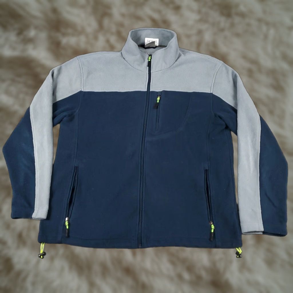 Champion Champion Jacket Mens Large Blue Fleece Full Zip Up Winter Sweater Size US L / EU 52-54 / 3 - 1 Thumbnail